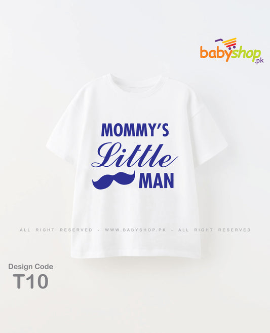 Mommy little men baby t shirt
