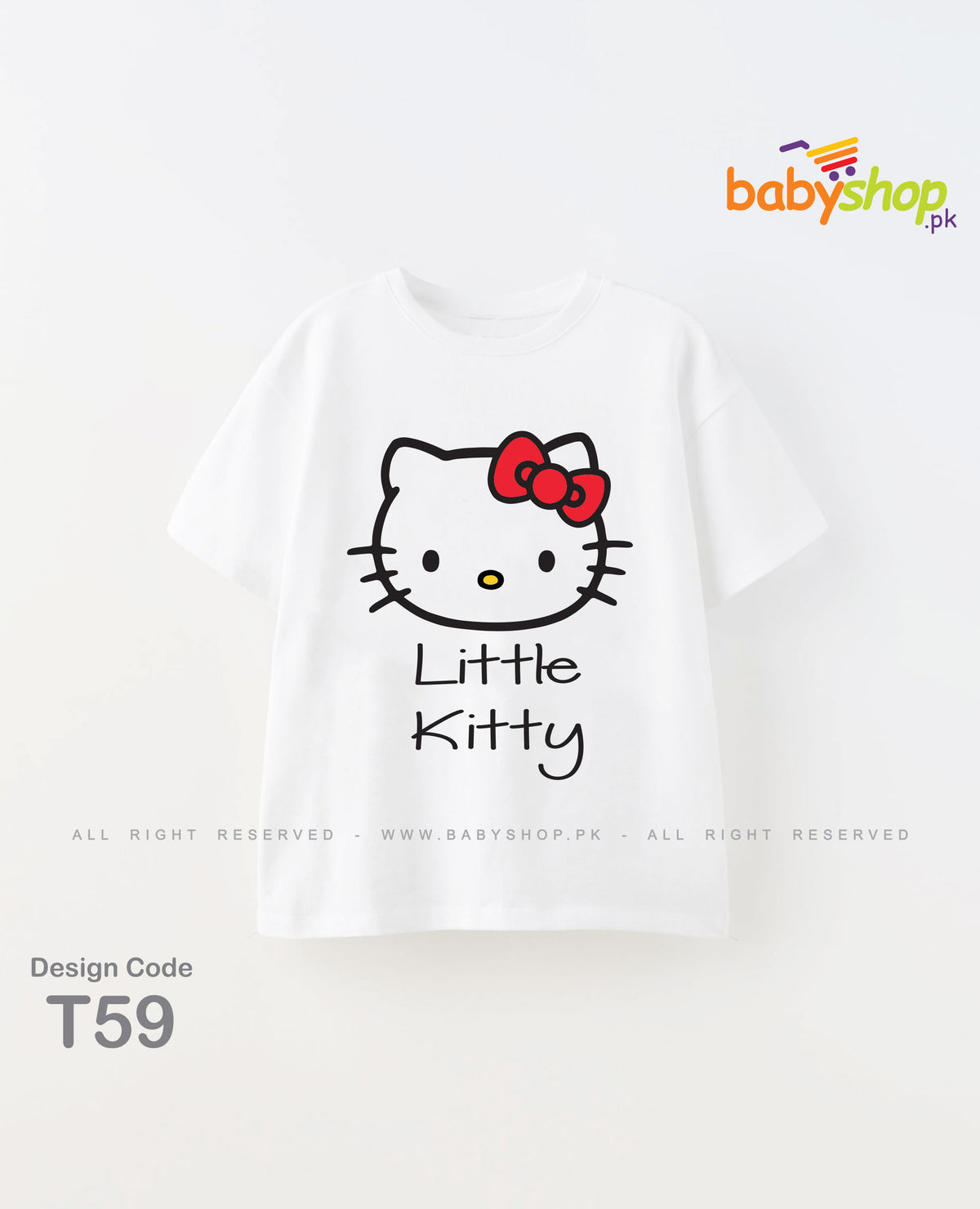 Little kitty baby t shirt