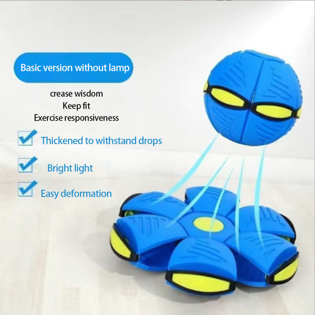Galactic Flying UFO Flat Throw Disc Ball with LED