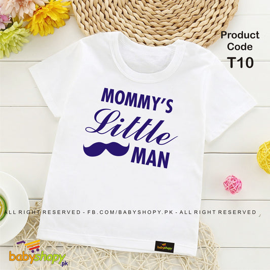 mommy's little Man baby t shirt