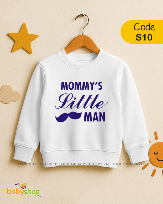 MOMMY 'S LITTLE MAN baby sweat shirt