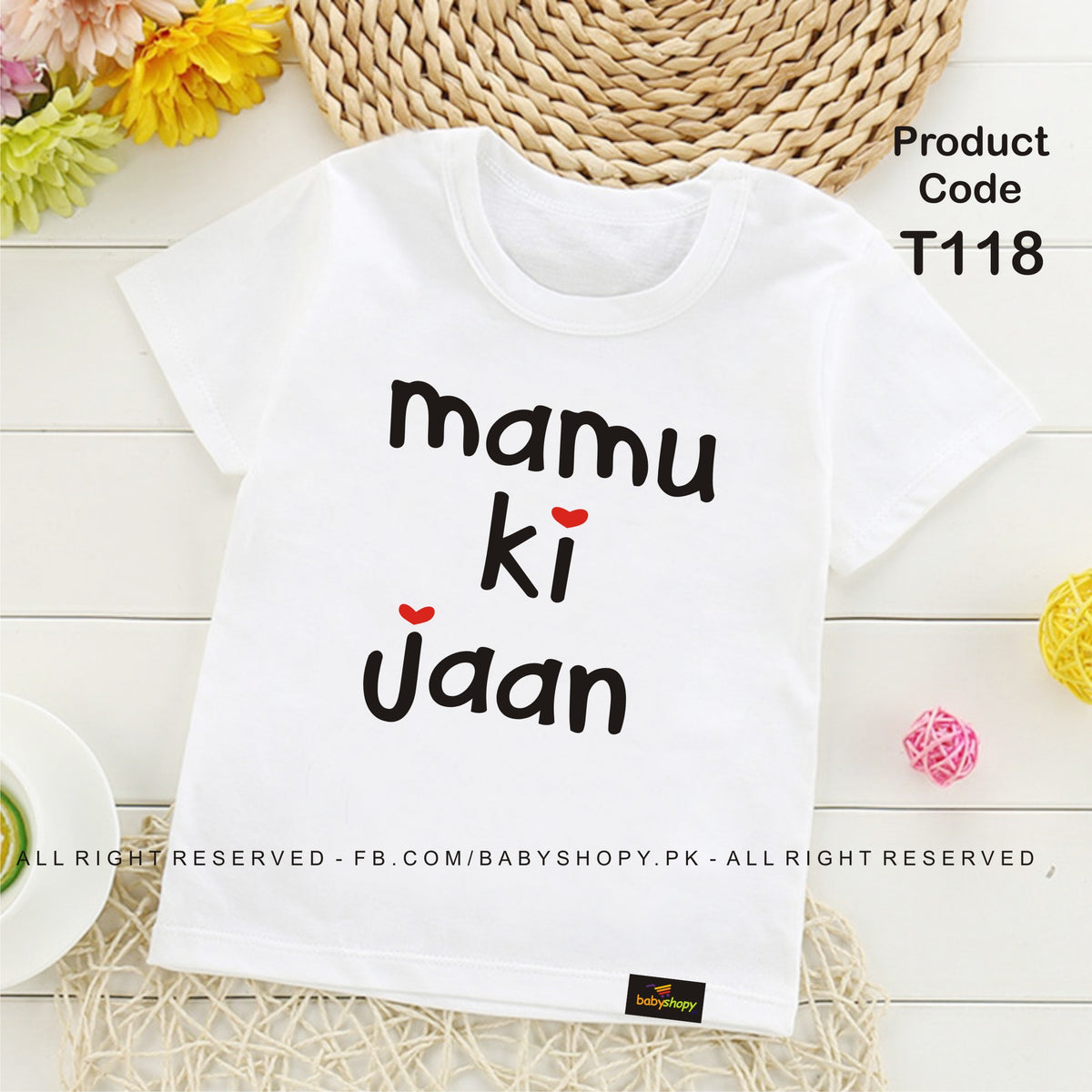 mamu ki jaan baby t shirt
