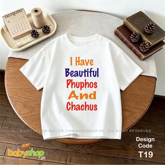 I Have Beautiful Phuphos And Chachus  baby t shirt