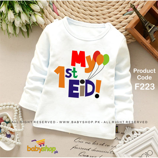 MY FIRST EID BABY SHIRT FULL SLEEVES