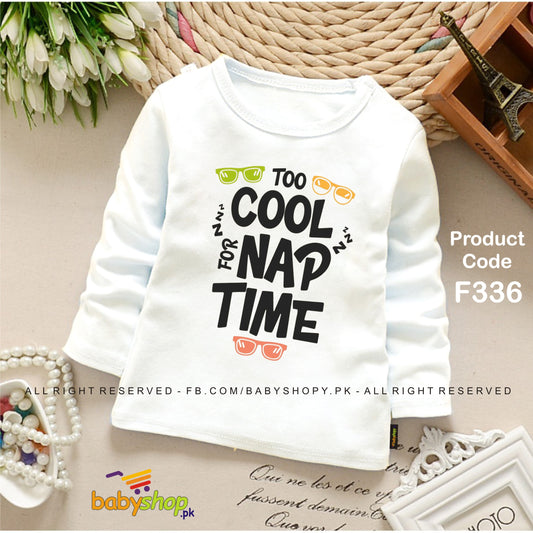 TOO COOL FOR NAP TIME baby shirt