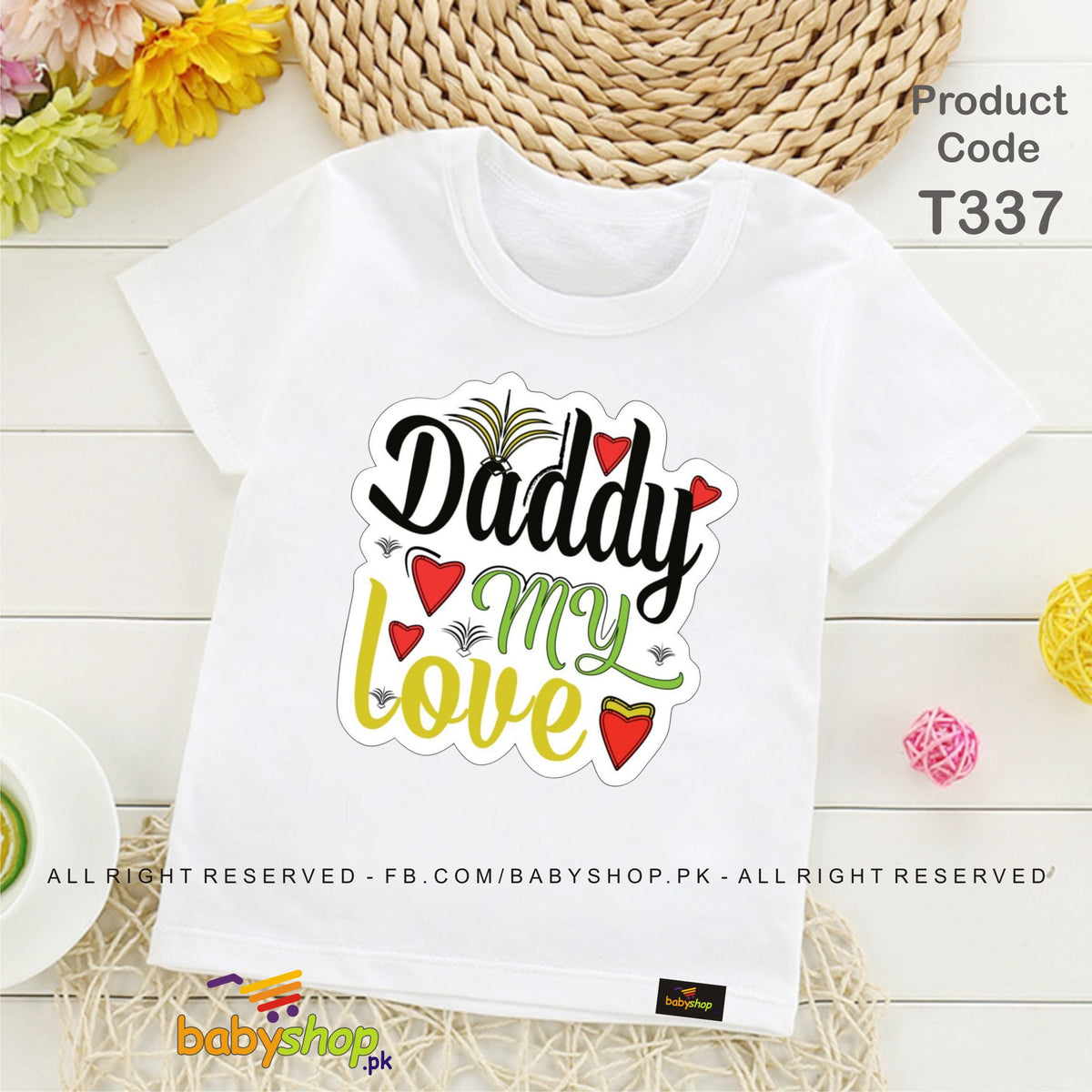 daddy my love baby tshirt
