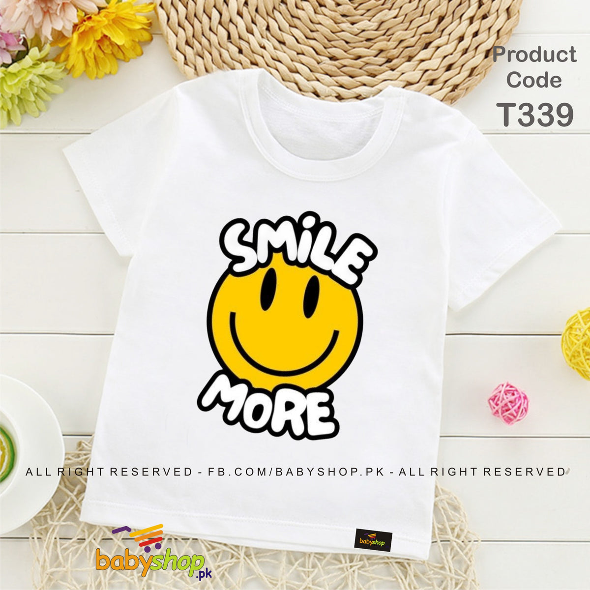 smile more baby tshirit