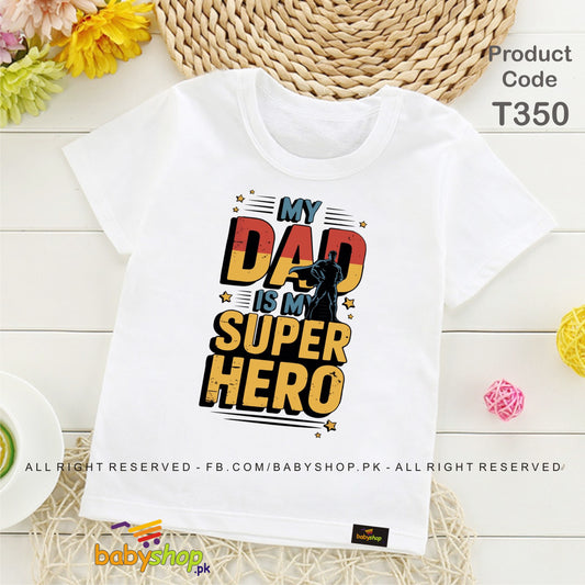 DAD super HERO baby tshirt
