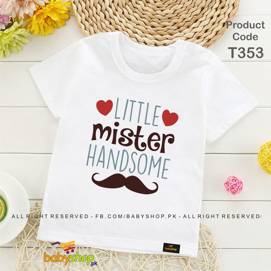 little mister handsome baby tshirt