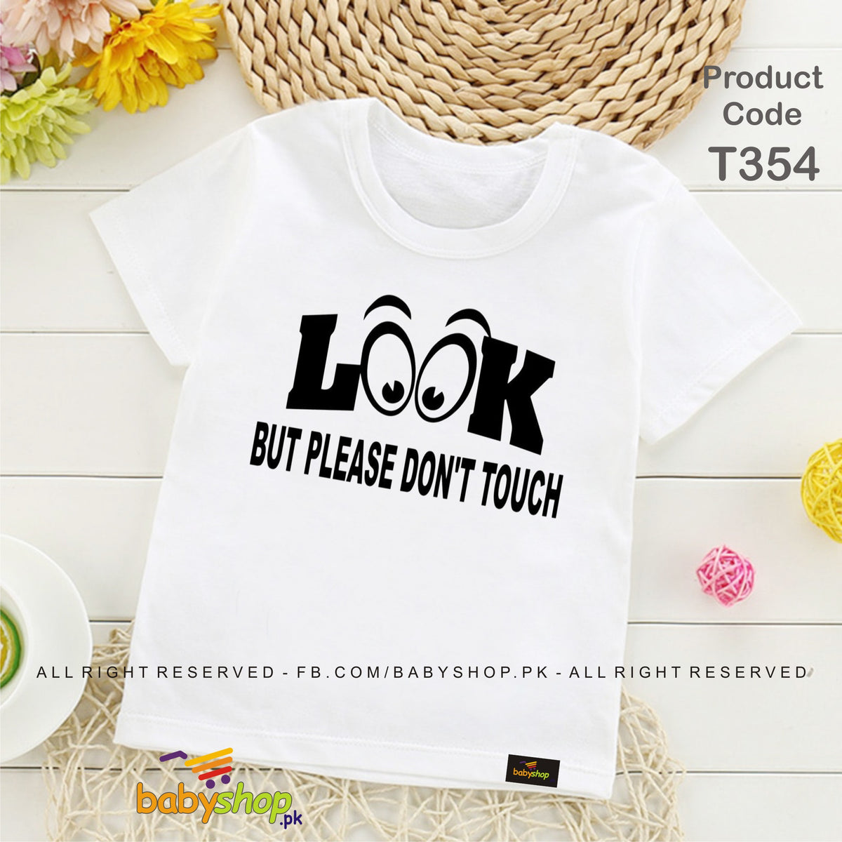 look but dont touch baby tshirt