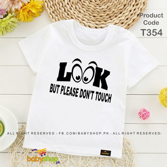 look but dont touch baby tshirt