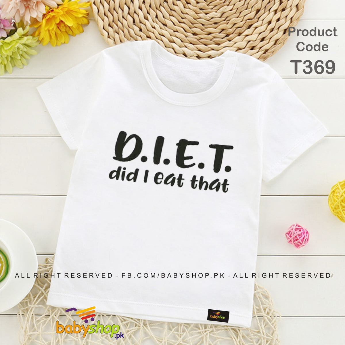D.I.E.T  baby tshirt