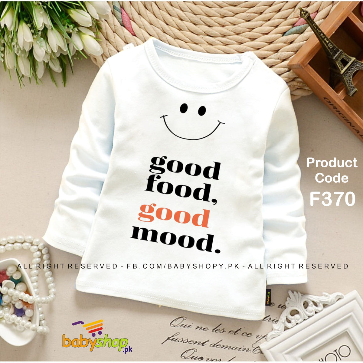 GOOD FOOD GOOD MOOD BABY SHIRT