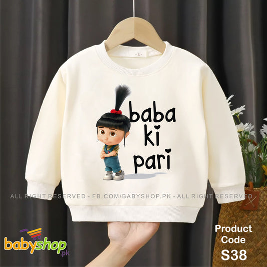 Baba ki pari  baby sweat shirt