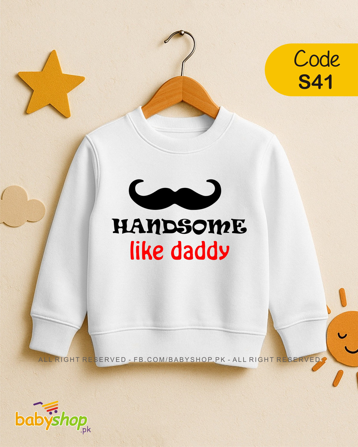 HANDSOME LIKE DADDY baby sweat shirt