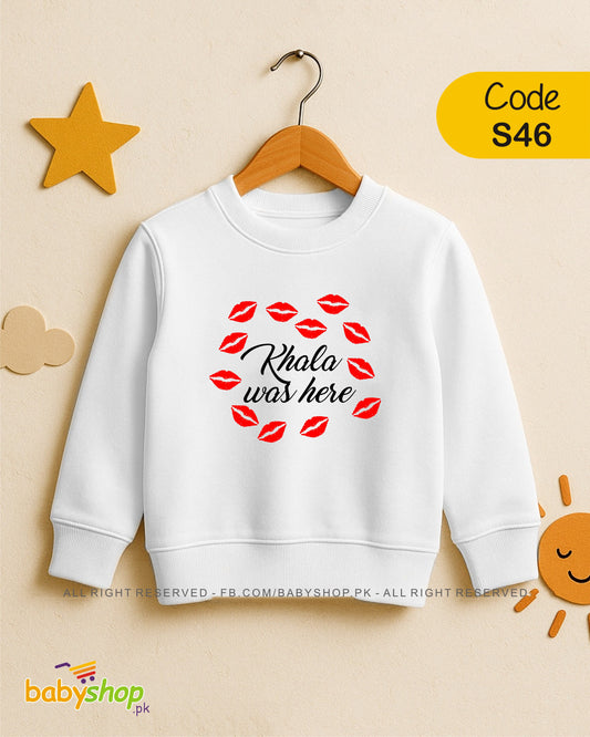 KHALA WAS HERE  baby sweat shirt