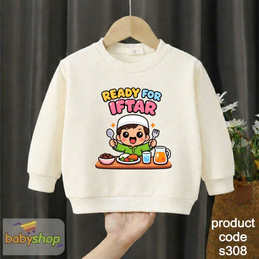 wait for iftar baby sweat shirt