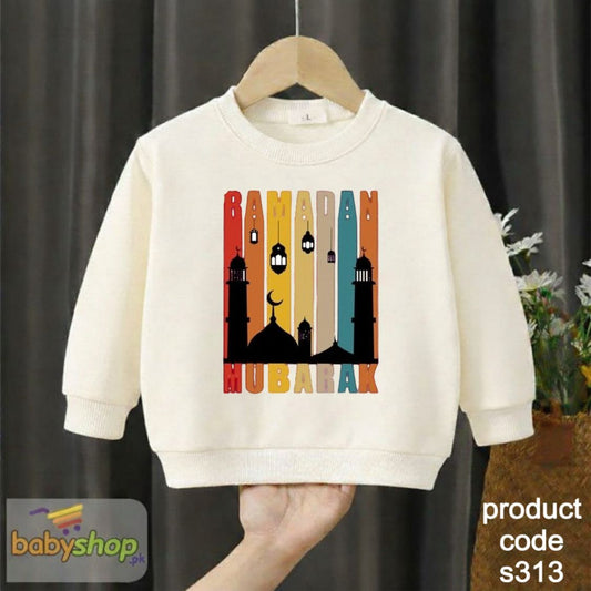 ramadan mubarak baby sweat shirt