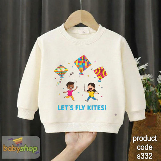 lets fly kites  baby sweartshirt