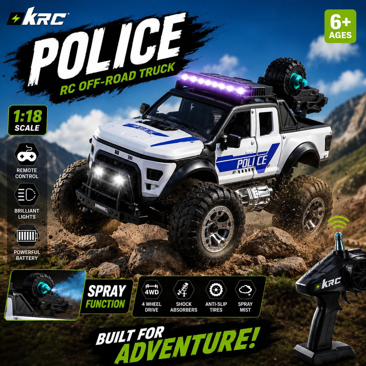 RC Police Truck