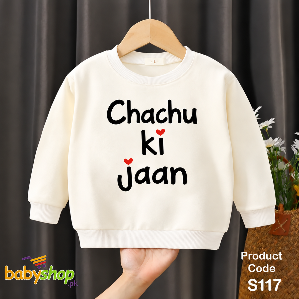 chachu ki jaan loves me baby sweat shirt