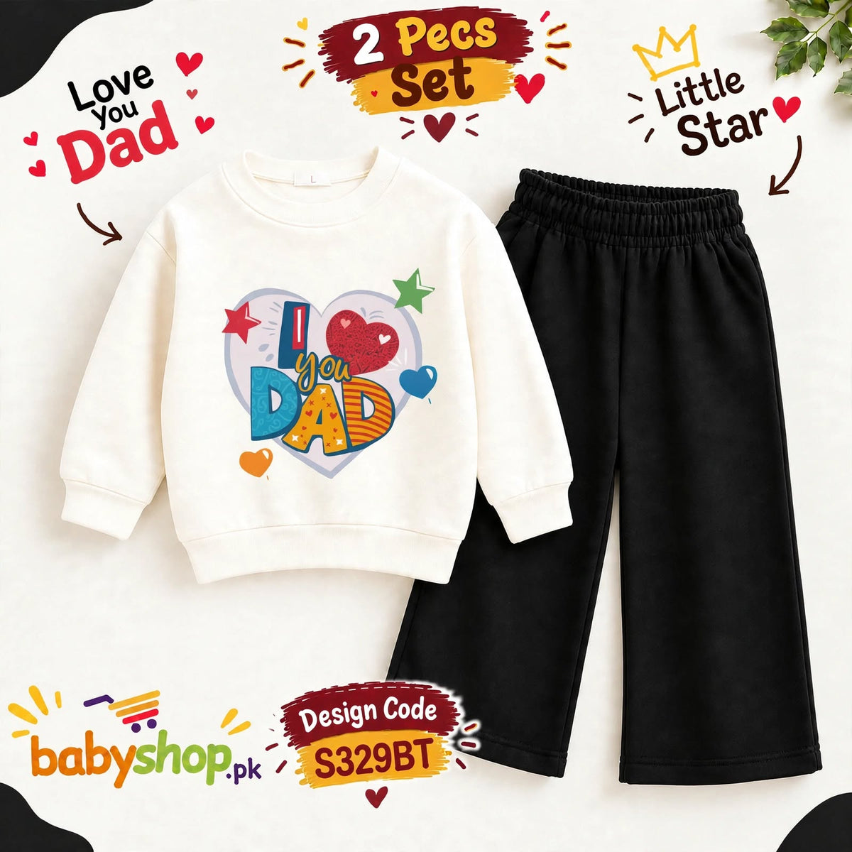 I Love you Dad 2 pecs set