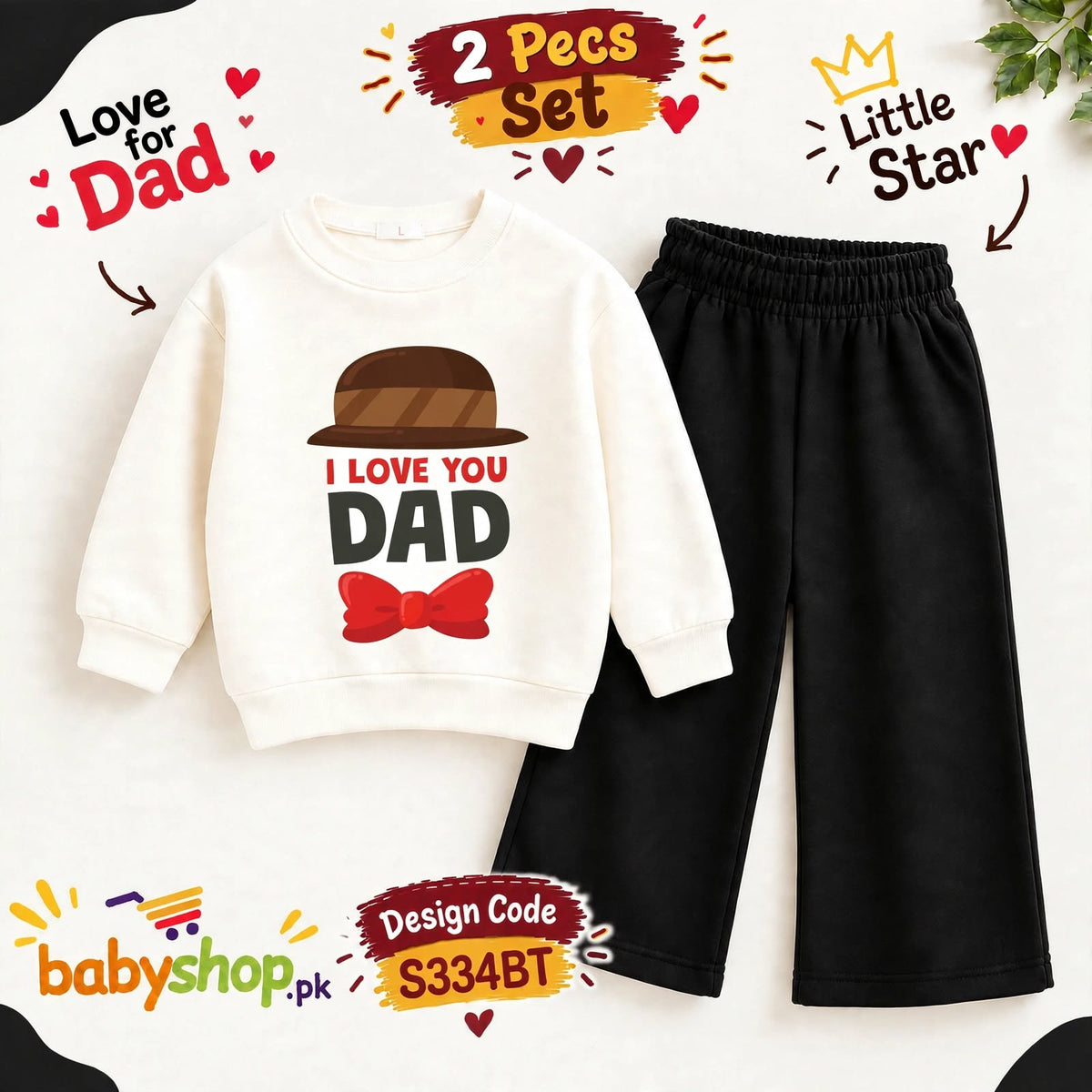 I LOVE YOU  DAD 2 pecs set