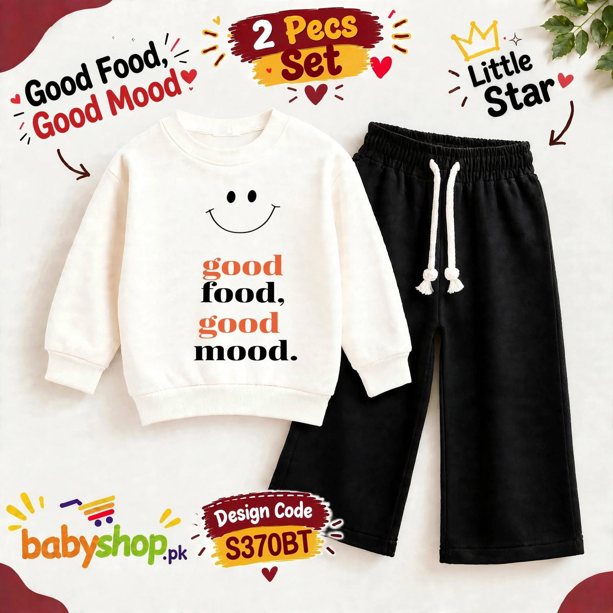 good food good mood 2 pece set