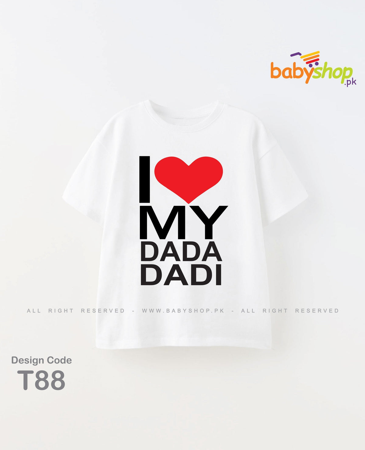I love my Dada Dadi baby tshirt